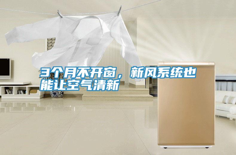 3個(gè)月不開窗，新風(fēng)系統(tǒng)也能讓空氣清新