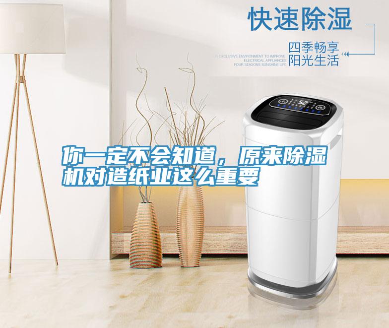 你一定不會知道，原來除濕機(jī)對造紙業(yè)這么重要