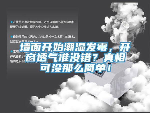 墻面開始潮濕發(fā)霉，開窗透氣準沒錯？真相可沒那么簡單！