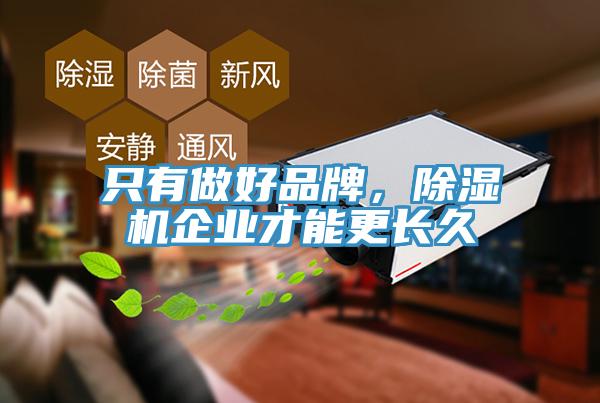 只有做好品牌，除濕機(jī)企業(yè)才能更長久
