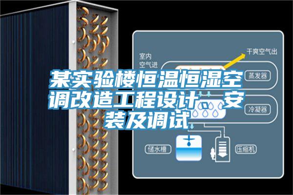 某實(shí)驗(yàn)樓恒溫恒濕空調(diào)改造工程設(shè)計(jì)、安裝及調(diào)試