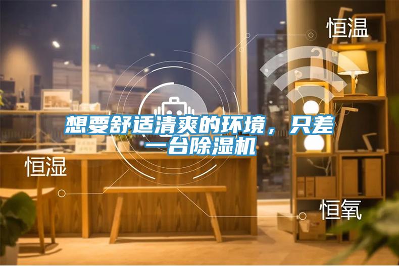 想要舒適清爽的環(huán)境，只差一臺除濕機
