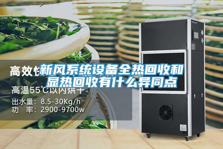 新風(fēng)系統(tǒng)設(shè)備全熱回收和顯熱回收有什么異同點