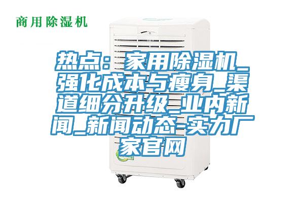 熱點：家用除濕機_強化成本與瘦身_渠道細分升級_業(yè)內新聞_新聞動態(tài)-實力廠家官網