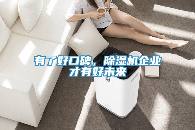 有了好口碑，除濕機企業(yè)才有好未來