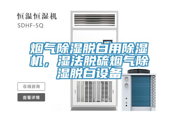 煙氣除濕脫白用除濕機(jī)，濕法脫硫煙氣除濕脫白設(shè)備