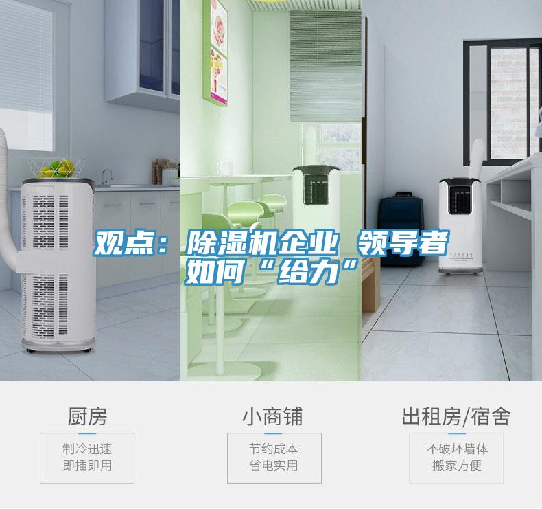 觀點：除濕機企業(yè) 領(lǐng)導(dǎo)者如何“給力”