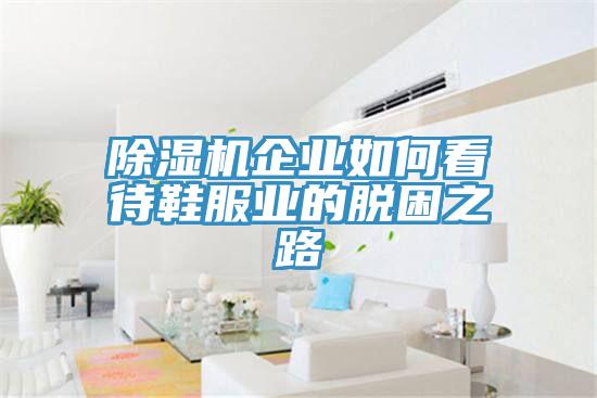除濕機(jī)企業(yè)如何看待鞋服業(yè)的脫困之路