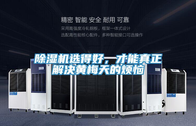 除濕機(jī)選得好，才能真正解決黃梅天的煩惱