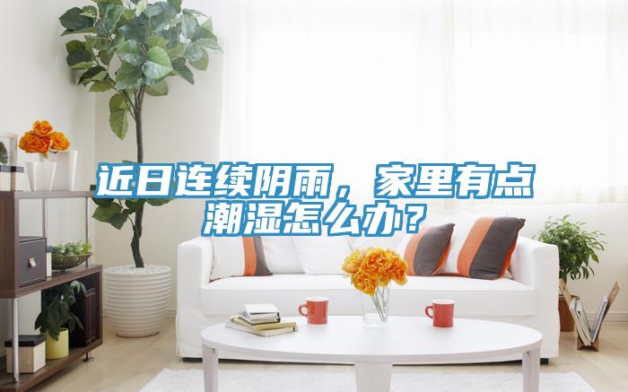近日連續(xù)陰雨，家里有點潮濕怎么辦？