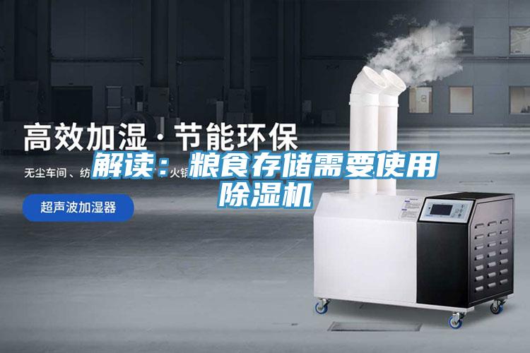 解讀：糧食存儲需要使用除濕機