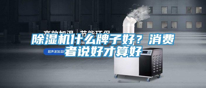 除濕機(jī)什么牌子好？消費(fèi)者說好才算好