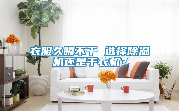 衣服久晾不干 選擇除濕機還是干衣機？