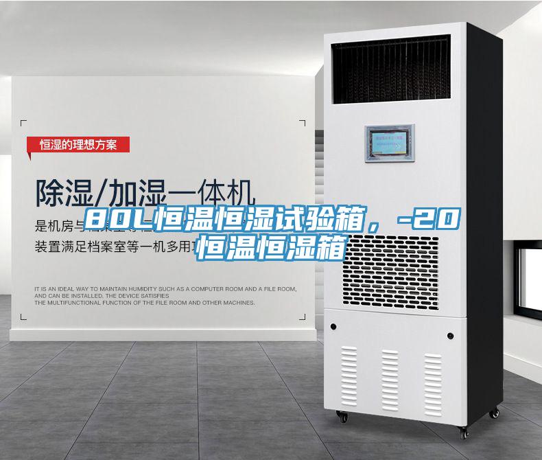 80L恒溫恒濕試驗箱，-20℃恒溫恒濕箱