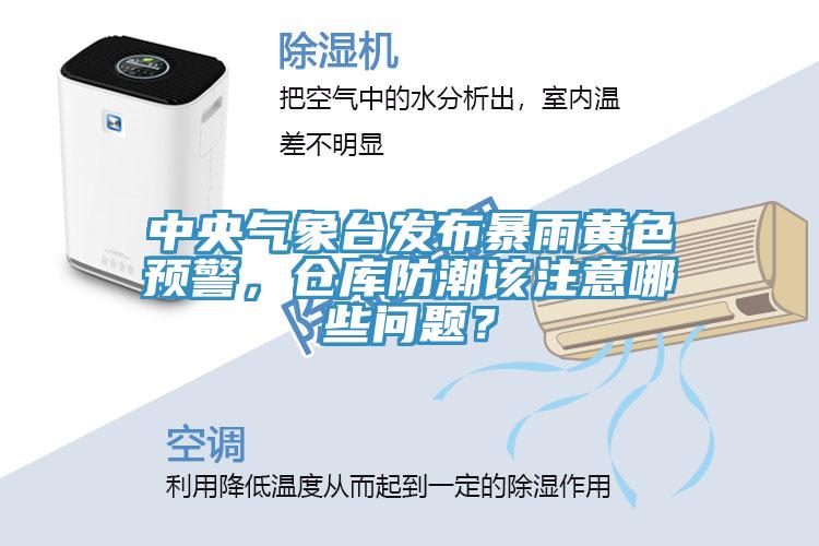 中央氣象臺發(fā)布暴雨黃色預(yù)警，倉庫防潮該注意哪些問題？