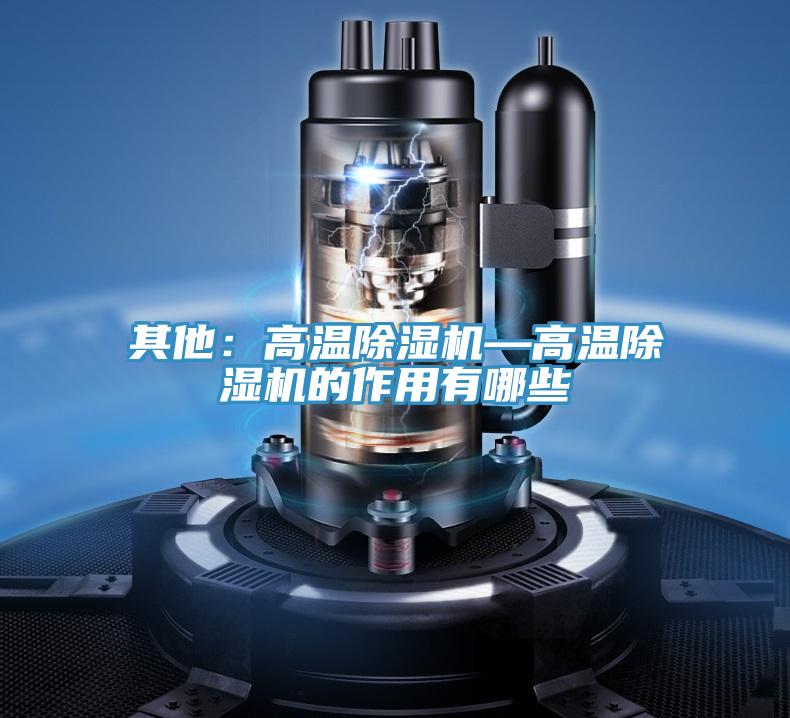 其他:高溫除濕機—高溫除濕機的作用有哪些