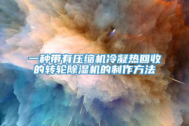 一種帶有壓縮機冷凝熱回收的轉輪除濕機的制作方法