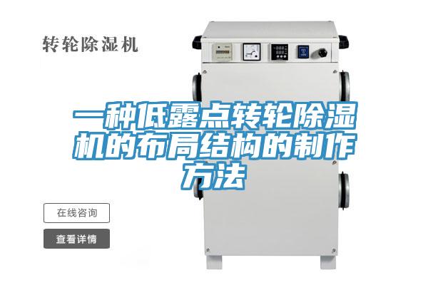 一種低露點轉輪除濕機的布局結構的制作方法