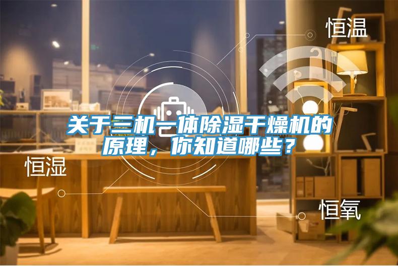 關(guān)于三機(jī)一體除濕干燥機(jī)的原理，你知道哪些？
