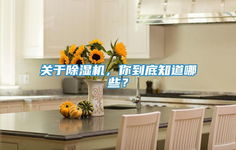 關于除濕機，你到底知道哪些？