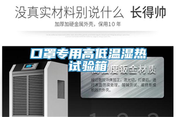 口罩專用高低溫濕熱試驗箱