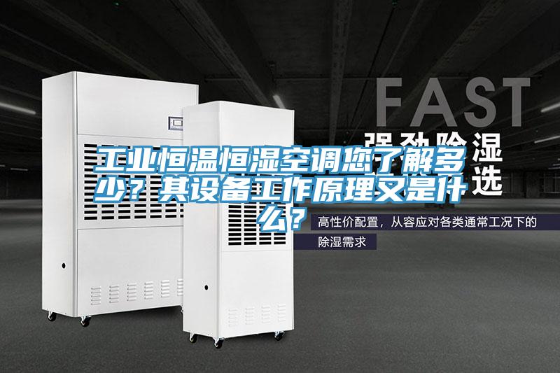 工業(yè)恒溫恒濕空調(diào)您了解多少？其設(shè)備工作原理又是什么？