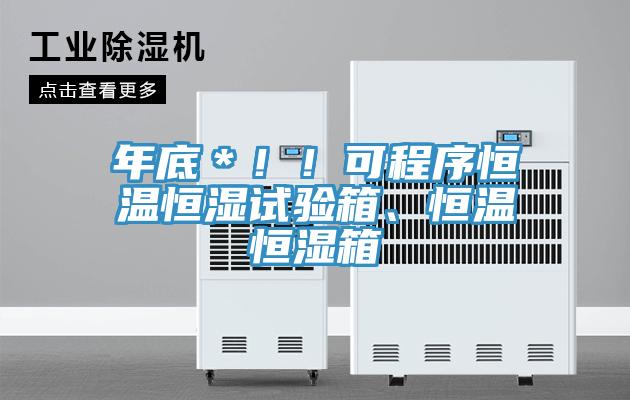 年底＊??！可程序恒溫恒濕試驗箱、恒溫恒濕箱