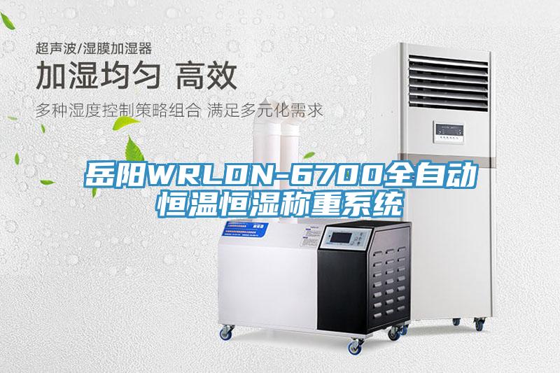岳陽WRLDN-6700全自動恒溫恒濕稱重系統(tǒng)