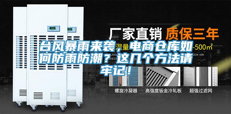 臺(tái)風(fēng)暴雨來(lái)襲，電商倉(cāng)庫(kù)如何防雨防潮？這幾個(gè)方法請(qǐng)牢記！