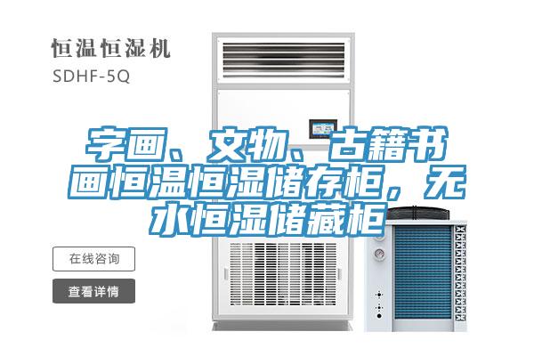 字畫、文物、古籍書畫恒溫恒濕儲(chǔ)存柜，無水恒濕儲(chǔ)藏柜