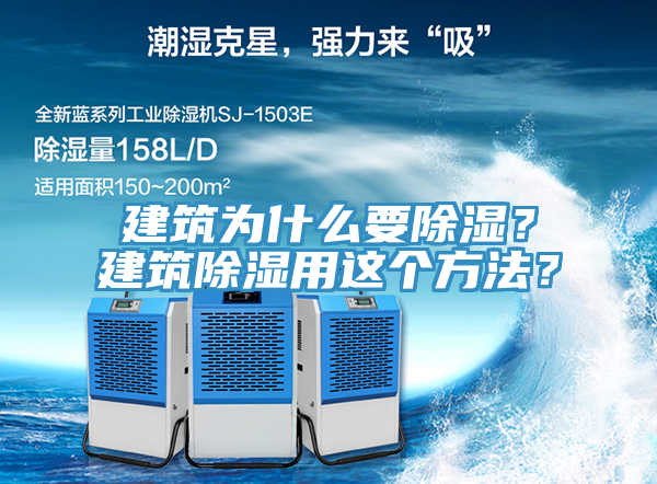 建筑為什么要除濕？建筑除濕用這個方法？