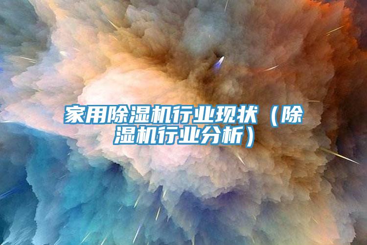 家用除濕機(jī)行業(yè)現(xiàn)狀（除濕機(jī)行業(yè)分析）