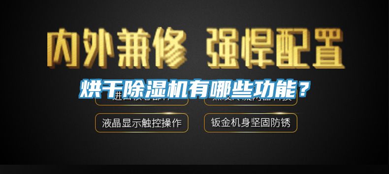 烘干除濕機有哪些功能？