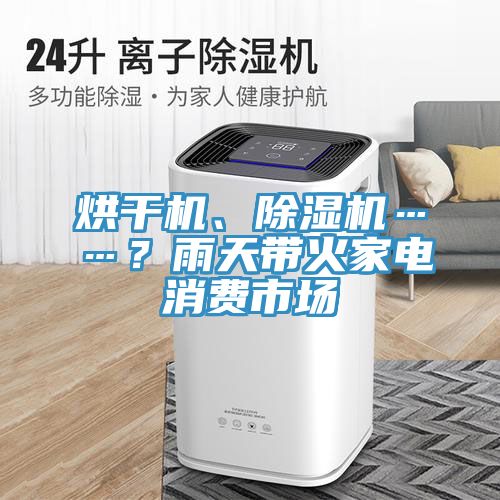 烘干機、除濕機……？雨天帶火家電消費市場