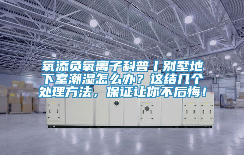 氧添負(fù)氧離子科普丨別墅地下室潮濕怎么辦？這結(jié)幾個處理方法，保證讓你不后悔！