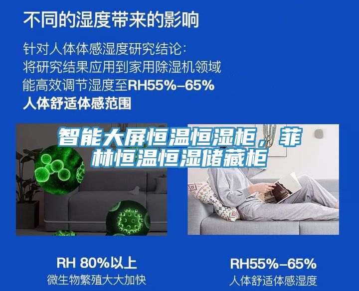 智能大屏恒溫恒濕柜，菲林恒溫恒濕儲(chǔ)藏柜