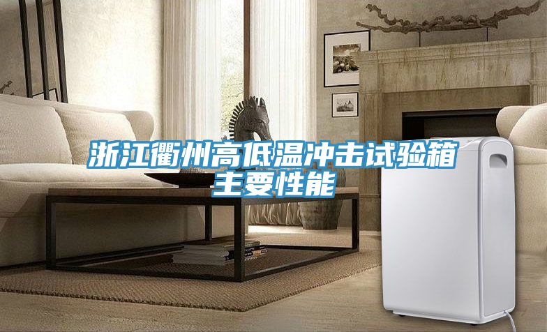 浙江衢州高低溫沖擊試驗箱主要性能