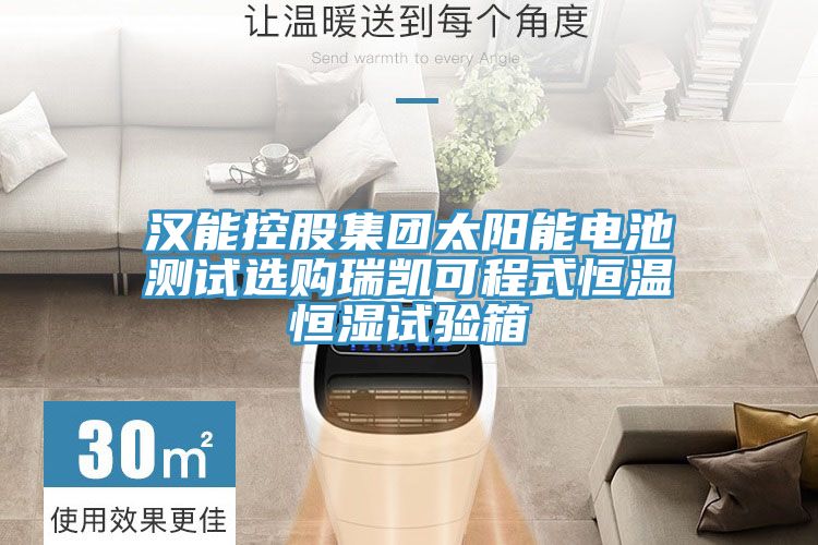 漢能控股集團(tuán)太陽能電池測試選購瑞凱可程式恒溫恒濕試驗(yàn)箱