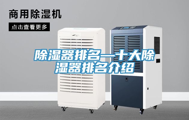 除濕器排名—十大除濕器排名介紹