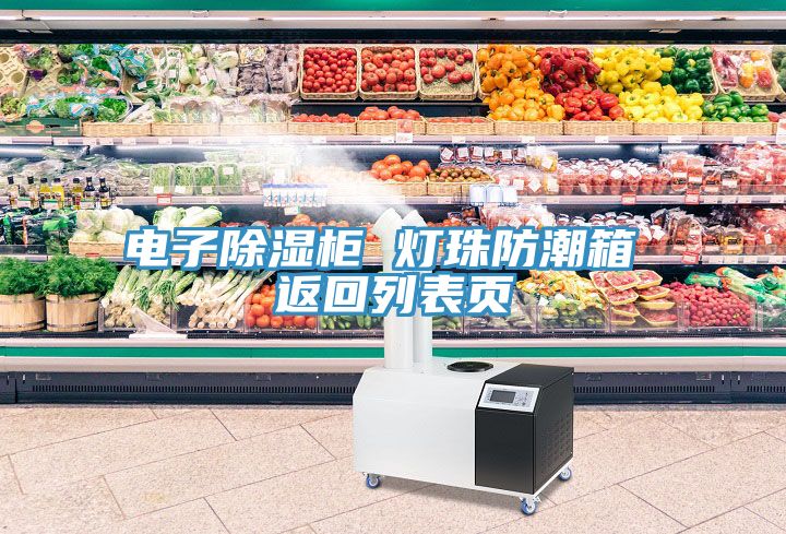 電子除濕柜 燈珠防潮箱 返回列表頁