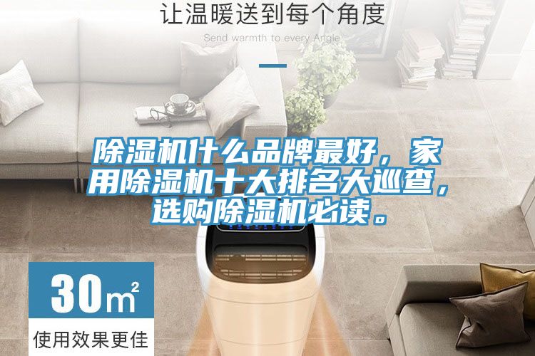 除濕機(jī)什么品牌最好，家用除濕機(jī)十大排名大巡查，選購除濕機(jī)必讀。