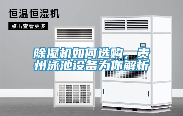 除濕機如何選購，貴州泳池設備為你解析