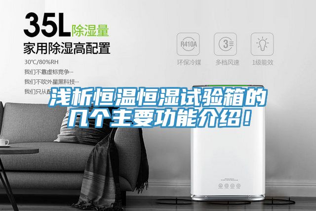 淺析恒溫恒濕試驗(yàn)箱的幾個(gè)主要功能介紹！