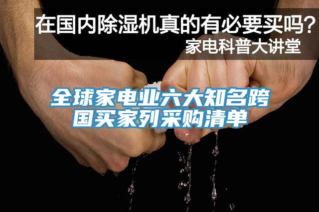 全球家電業(yè)六大知名跨國(guó)買(mǎi)家列采購(gòu)清單
