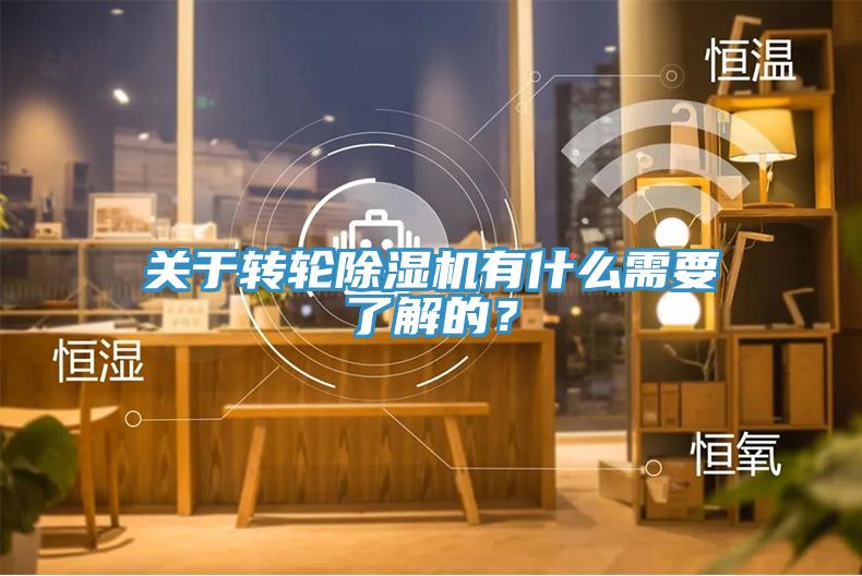 關(guān)于轉(zhuǎn)輪除濕機(jī)有什么需要了解的？