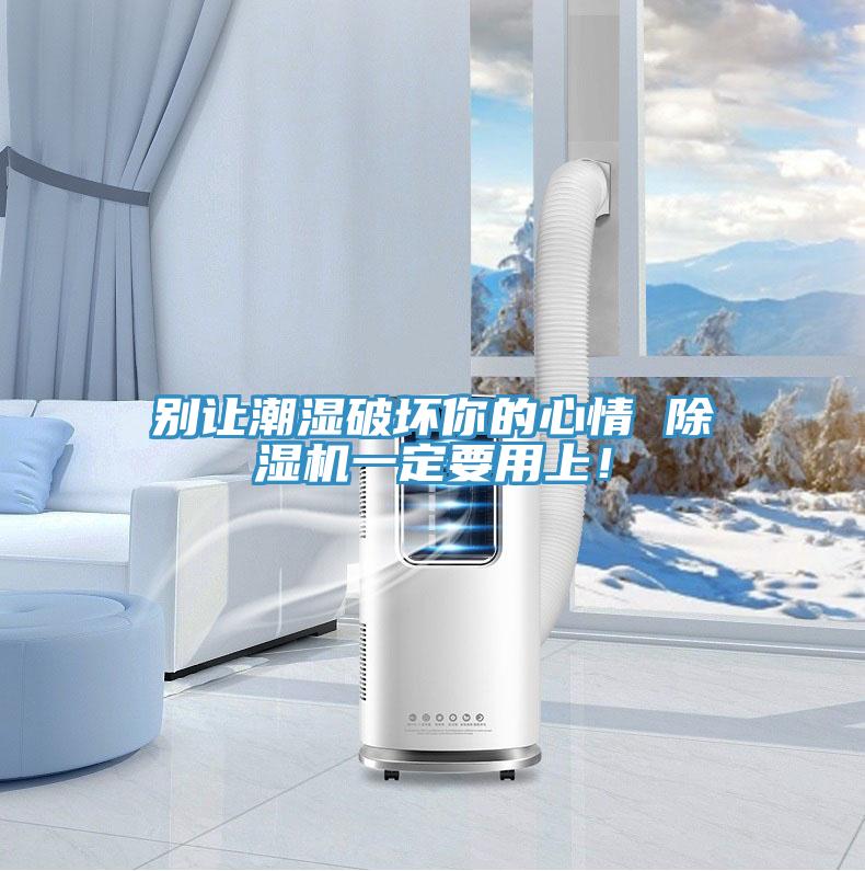 別讓潮濕破壞你的心情 除濕機(jī)一定要用上！