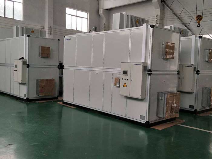 濟(jì)南銘威化工鋰電池鈷酸鋰零下40℃露點(diǎn)，三臺全新風(fēng)轉(zhuǎn)輪除濕機(jī)組